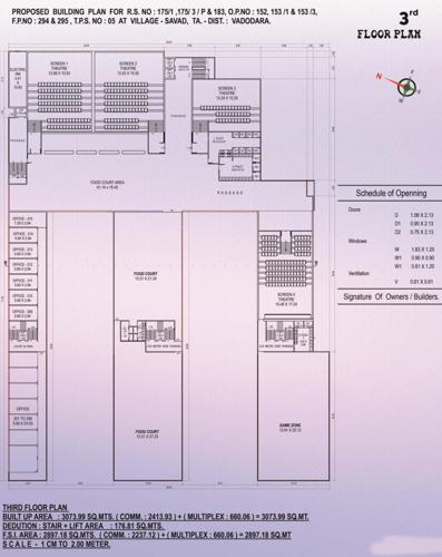  crystal-pramukh-commercial-hub Commercial Cluster Plan For 3rd Floor