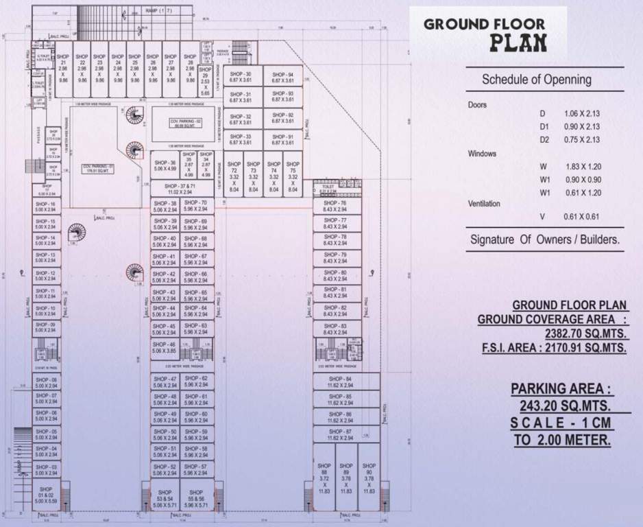  crystal pramukh commercial hub Commercial Ground Cluster Plan