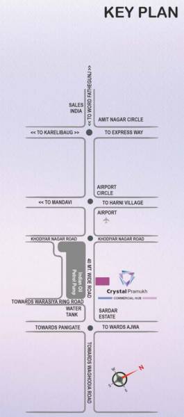  crystal-pramukh-commercial-hub Location Plan