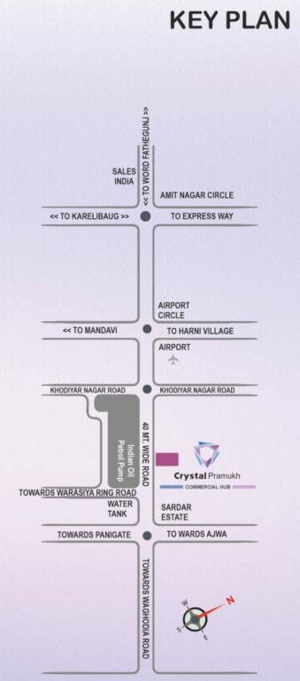 crystal pramukh commercial hub Location Plan