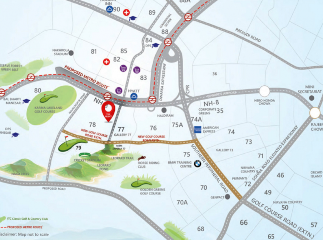  the select premia Location Plan