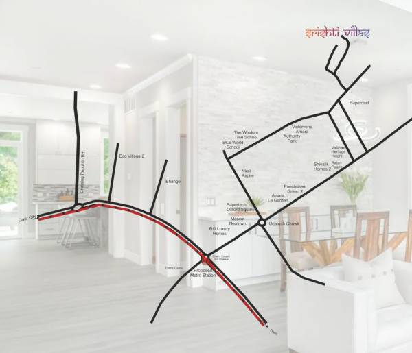  srishti-villas Location Plan