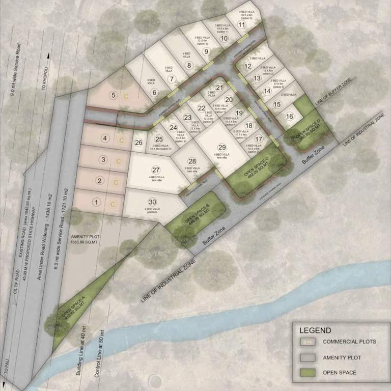  natures homes ecoluxia estates premium 3 and 4 bed villas Layout Plan