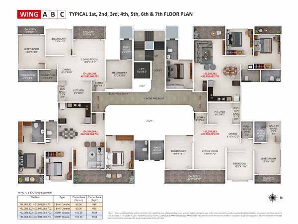  24-sunshine-viva C Wing Cluster Plan