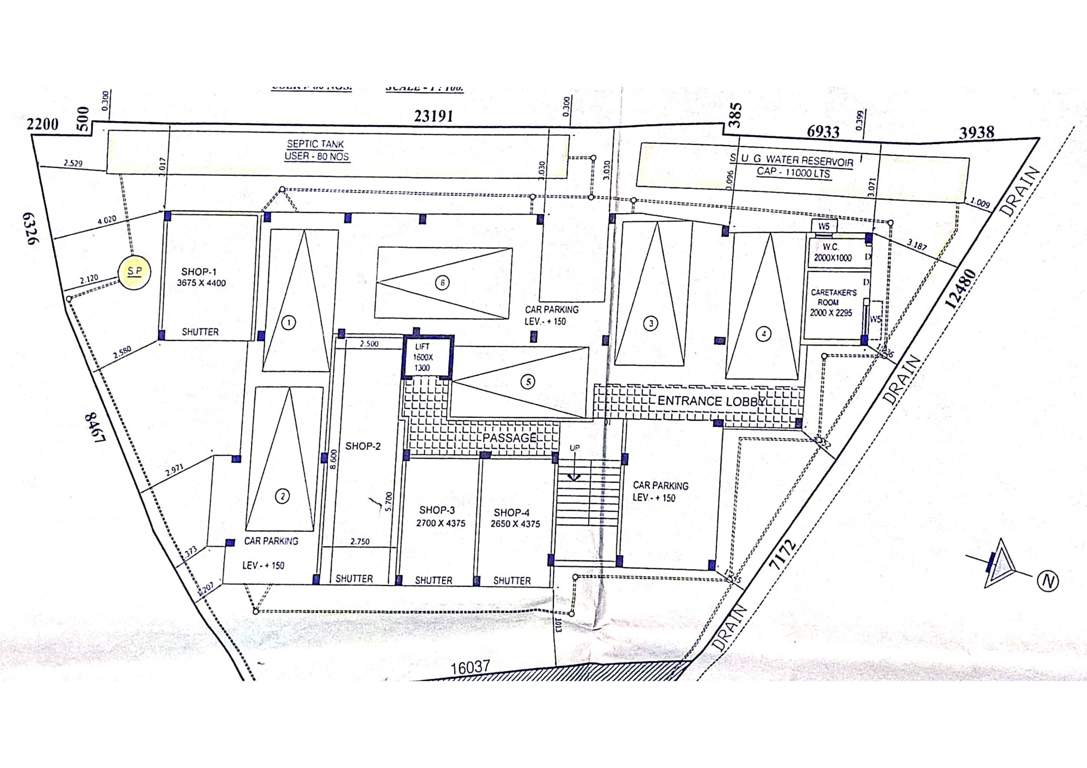  hridkamal apartment Hridkamal Apartment Cluster Plan for ground Floor