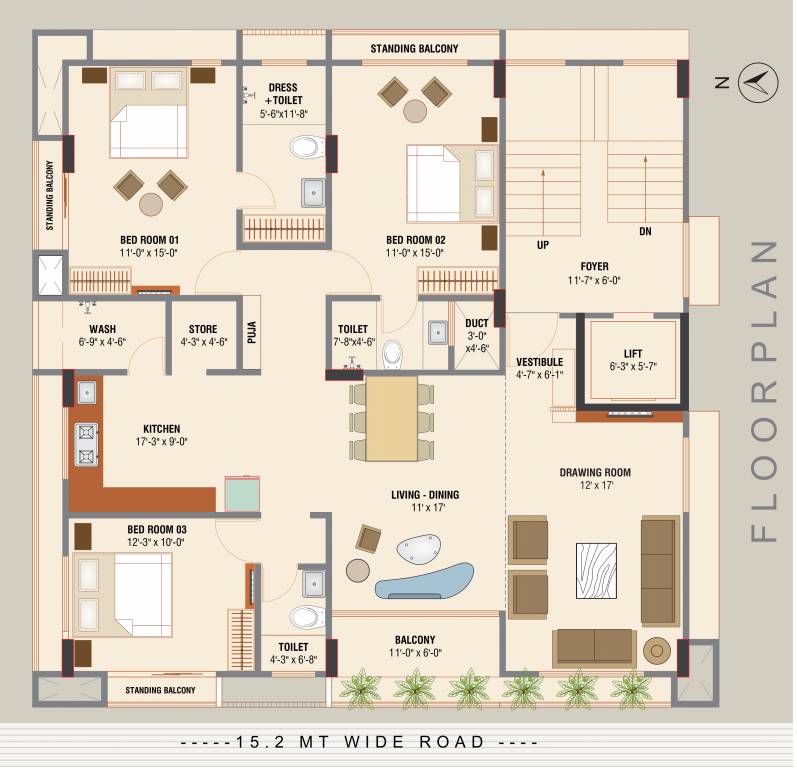  rushabh seven Rushabh Seven Cluster Plan from 1st to 7th Floor