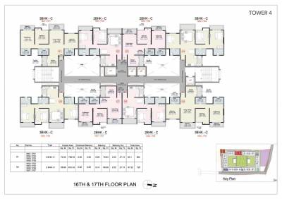  central-park-phase-1 Tower 4 Cluster Plan For 16th & 17th Floor