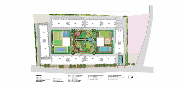  kohinoor-central-park-phase-1 Layout Plan