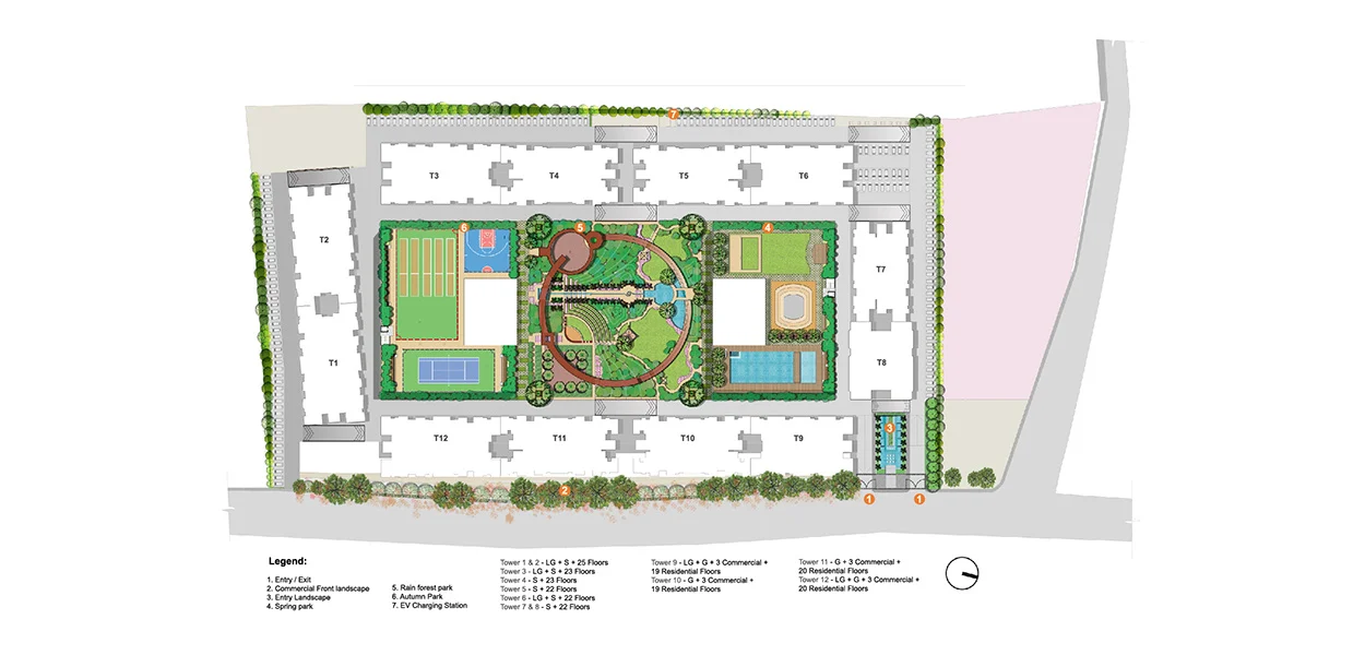 kohinoor central park phase 1 Layout Plan