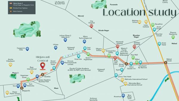  kohinoor-central-park-phase-1 Location Plan