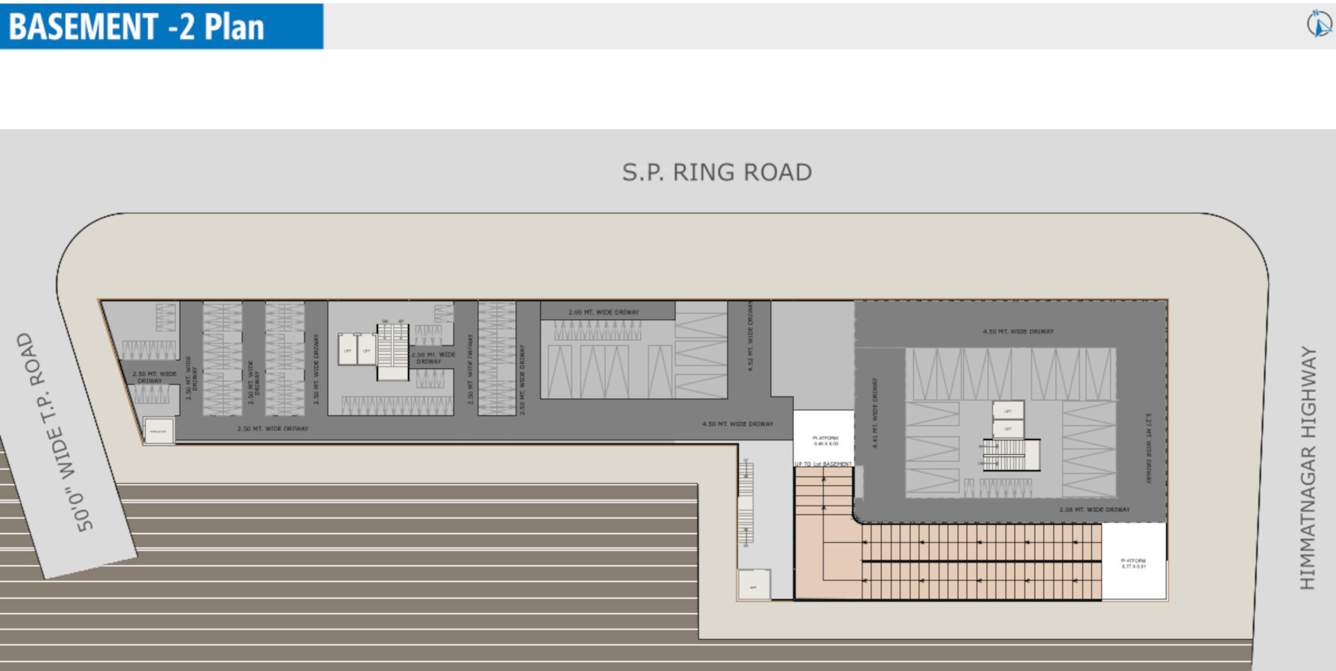  antilia business hub A Basement 2 Cluster Plan