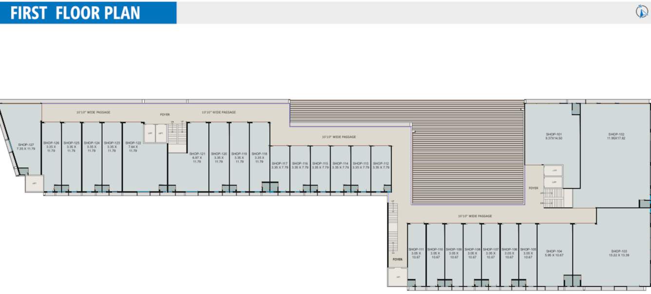  antilia business hub A Cluster Plan For 1st Floor