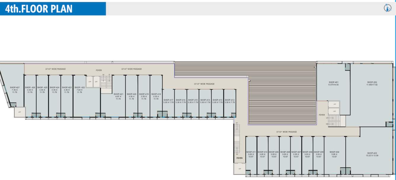  antilia business hub A Cluster Plan For 4th Floor