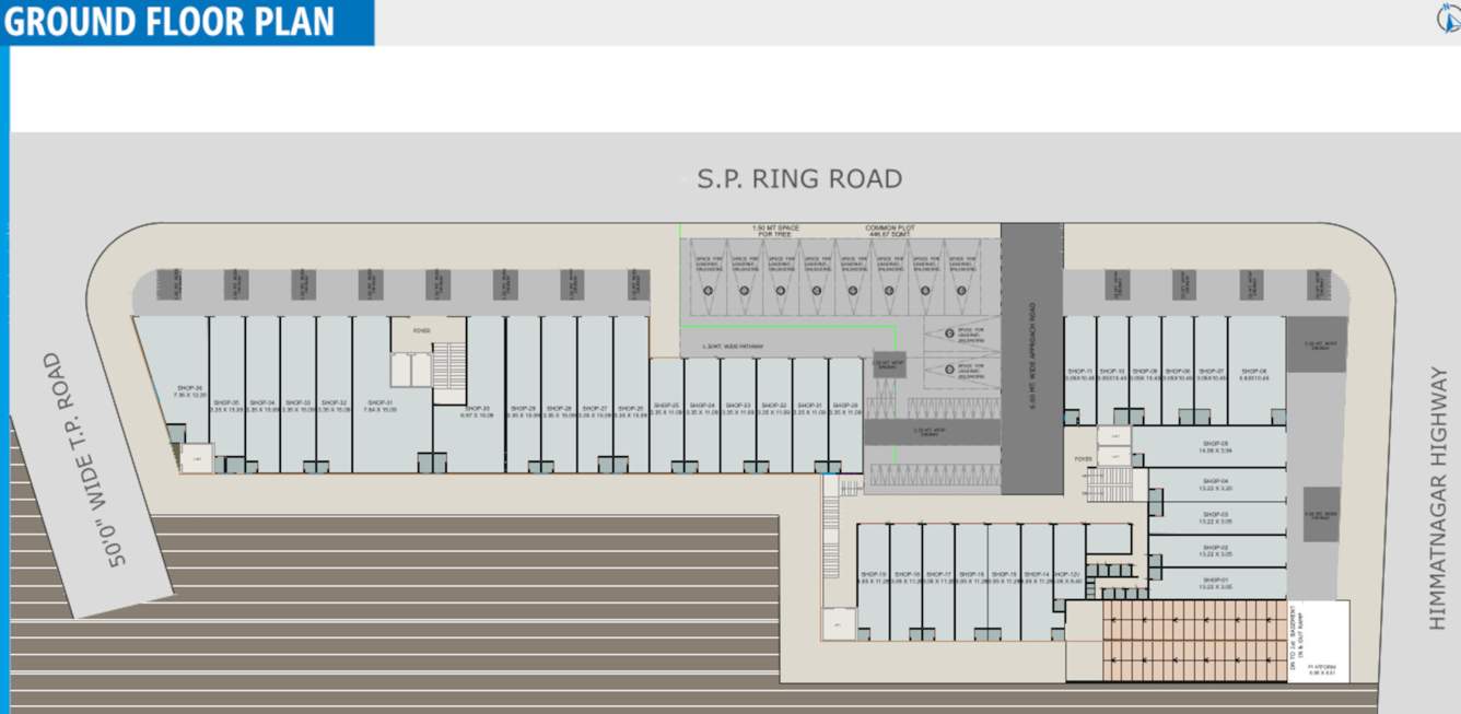  antilia business hub A Ground Cluster Plan