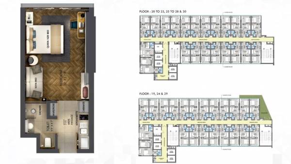  boulevard-walk-phase-3 Service Apartment Cluster Plan