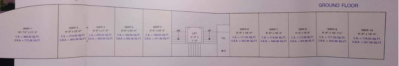  govardhan square  A Cluster Plan For Ground Floor