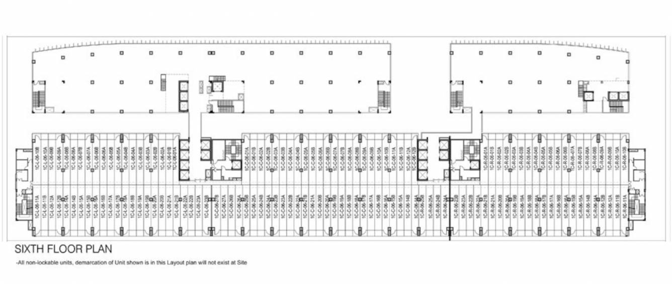 noida one e WTC Noida One E Cluster Plan for 6th Floor