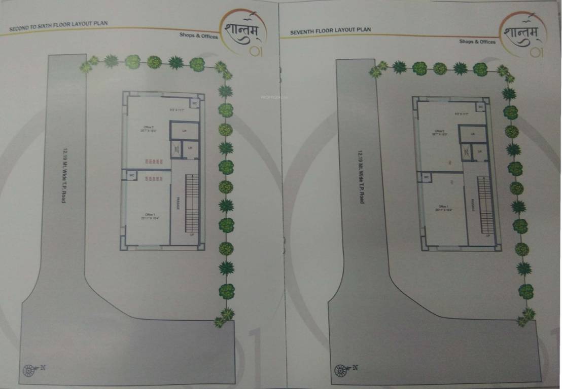  shantam 01 Shantam 01 Cluster Plan from 2nd to 7th Floor