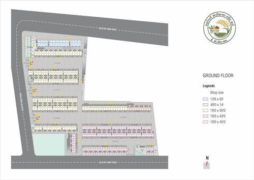 karnavati-agriculture-market-yard Block A To Block K Cluster Plan for ground Floor