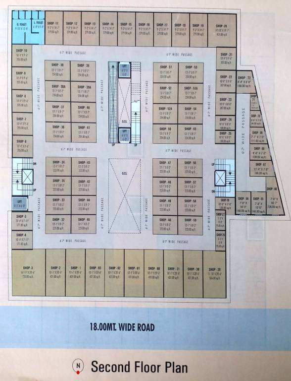  meena bazaar Meena Bazaar Cluster Plan For 2nd Floor