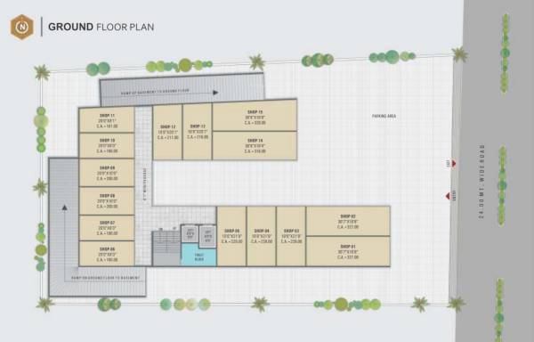  point Pavitraa Point Cluster Plan for ground Floor