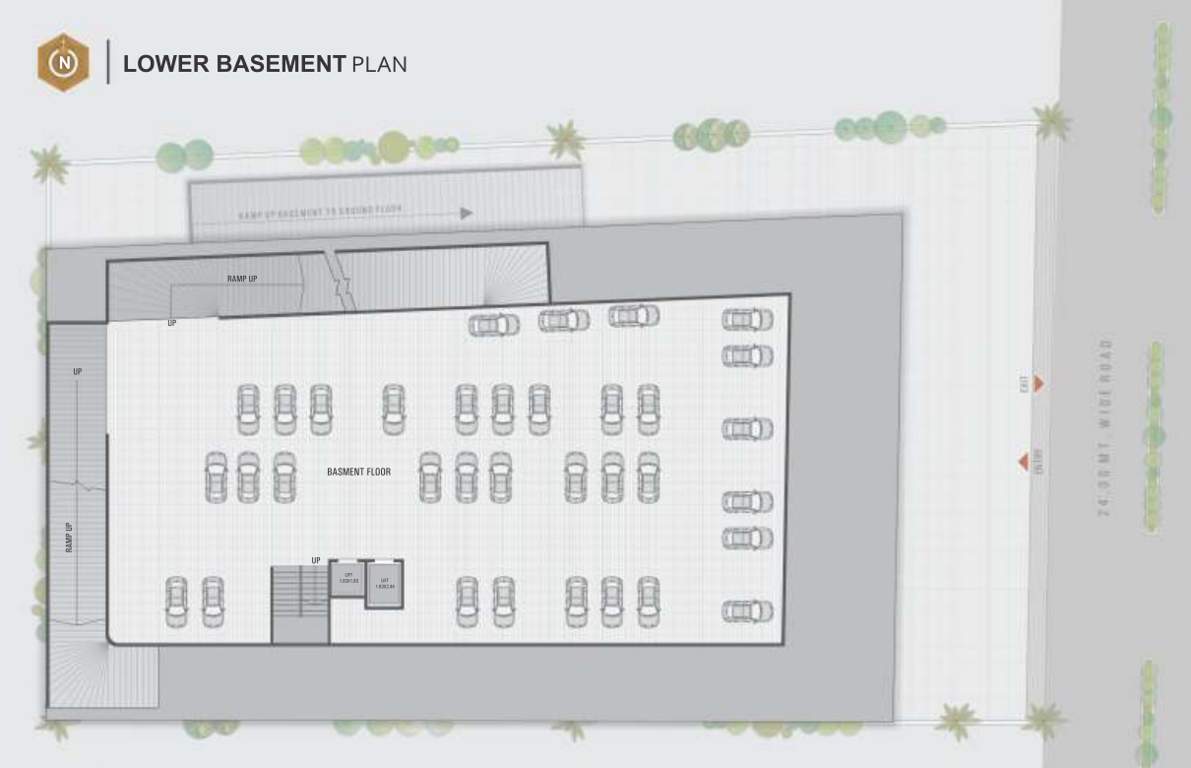  point Pavitraa Point Lower Basement  Cluster Plan