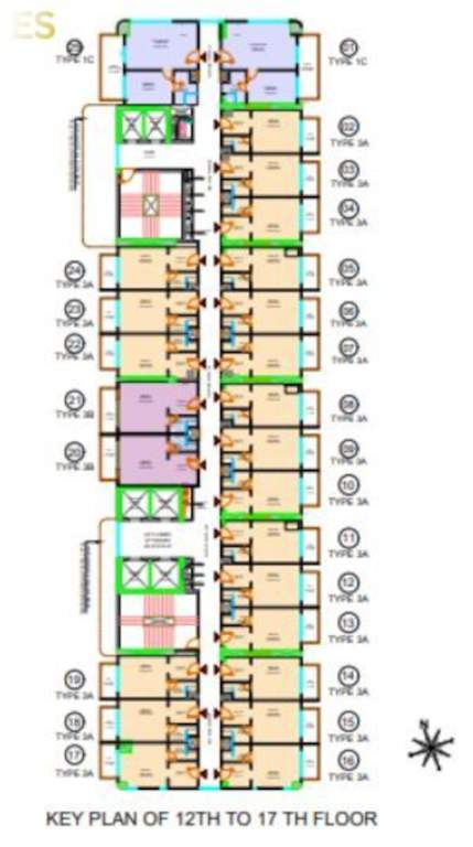  santoni Civiltech Santoni Cluster Plan From 12th To 17th Floor