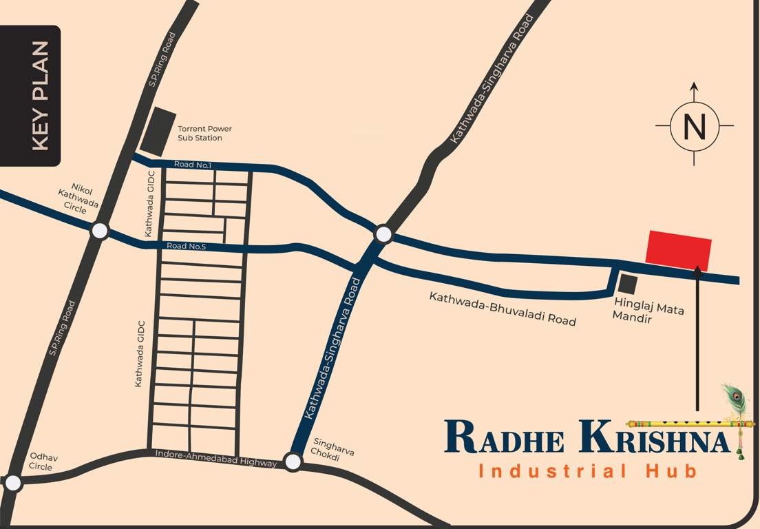  krishna industrial hub Location Plan