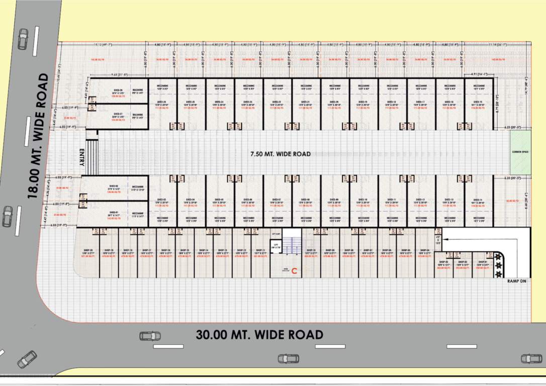  ariix industrial park Block C Ground Cluster Plan