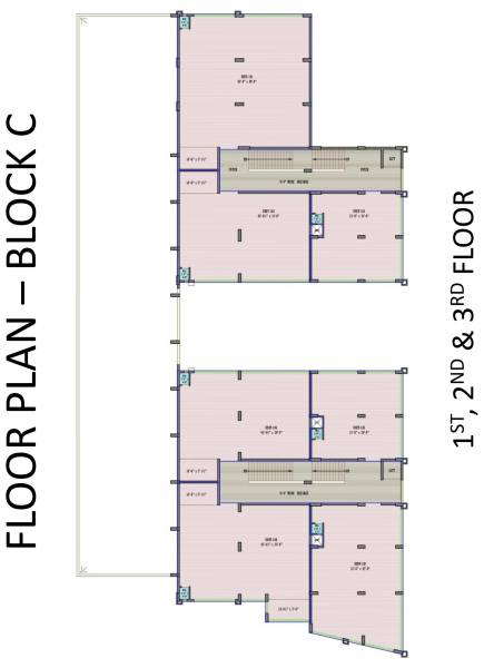  s-p-square C Wing Cluster Plan For 1st, 2nd & 3rd Floor