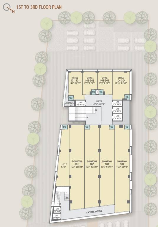  centrum heights A Cluster Plan From 1st To 3rd Floor