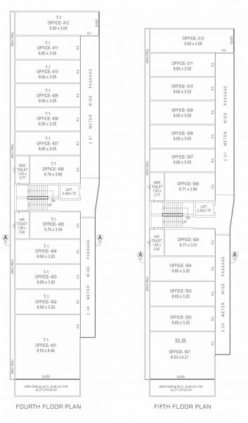 Tower 01 Cluster Plan For 4th & 5th Floor prince-cube Tower 01 Cluster Plan For 4th & 5th Floor