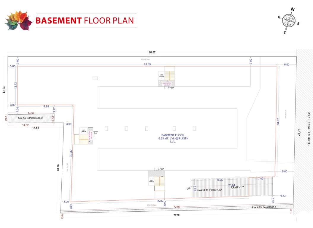  rangila park 1 Basement Cluster Plan