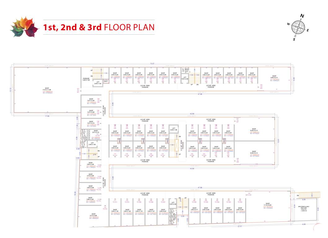  rangila park 1 Cluster Plan From 1st To 3rd Floor