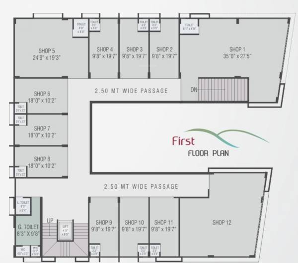  silicone-hills Block C Cluster Plan for 1st Floor