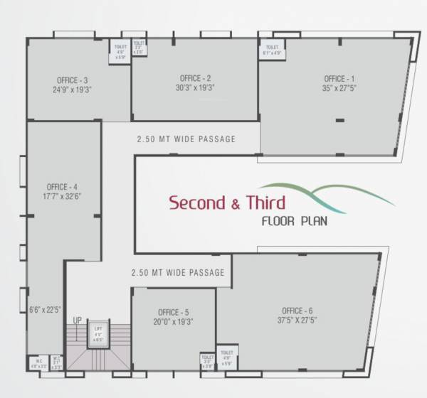  silicone-hills Block C Cluster Plan from 2nd to 3rd Floor
