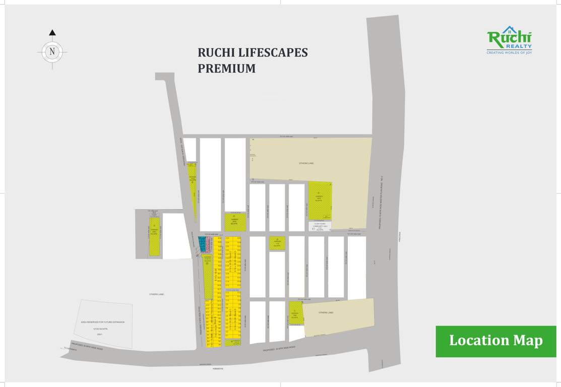  ruchi lifescapes premium Location Plan