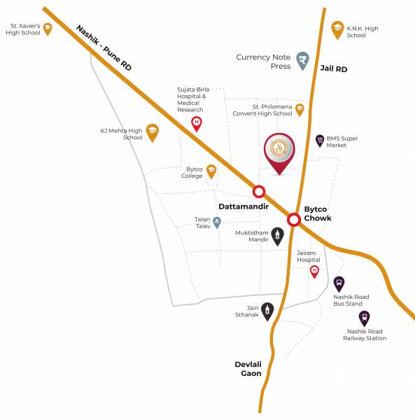  siyaram-avenues Location Plan
