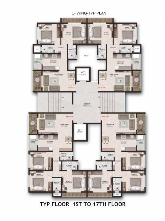  shyam ananta Wing A Cluster Plan