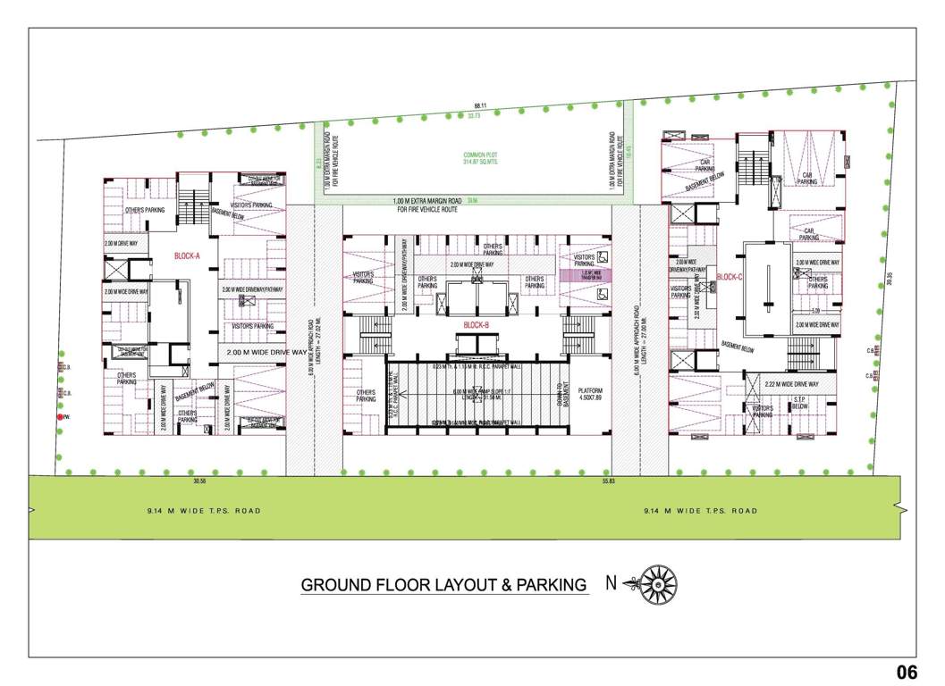  sumeru navkar Block A Cluster Plan for ground Floor