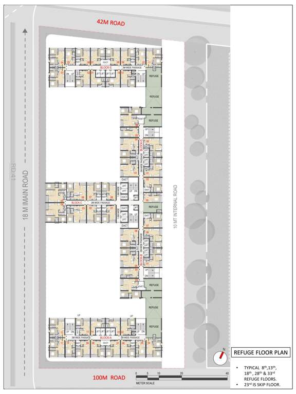 new launch gift city Block A Cluster Plan for Refugee Floor
