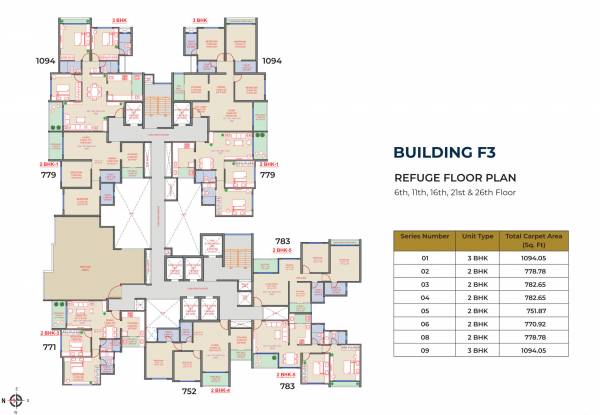  33-central-avenue Wing F-3 Cluster Plan