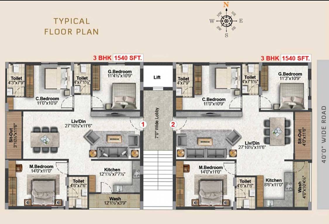  blooms Blooms Cluster Plan