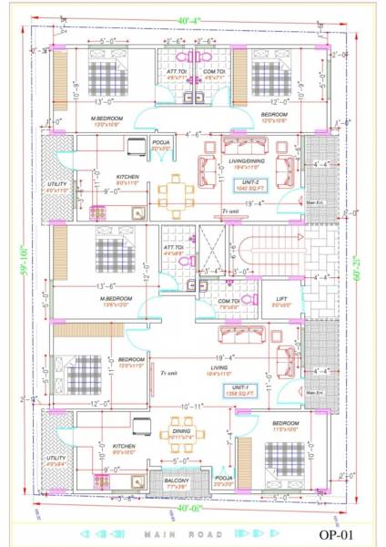  nilayam Nilayam Typical Floor Cluster Plan
