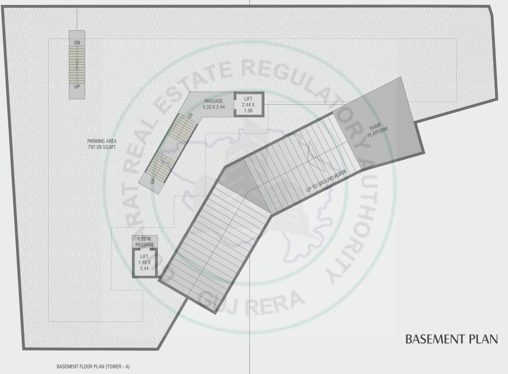  anaya Tower A Basement Cluster Plan