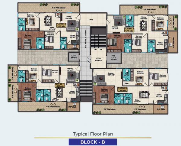  sai-keerthi-lake-view Block B Cluster Plan