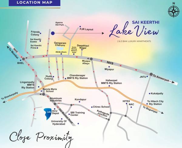 sai-keerthi-lake-view Location Plan
