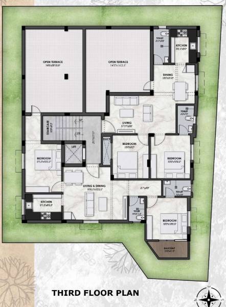  sai-shree-flat Sai Shree Flat Cluster Plan For 3rd Floor