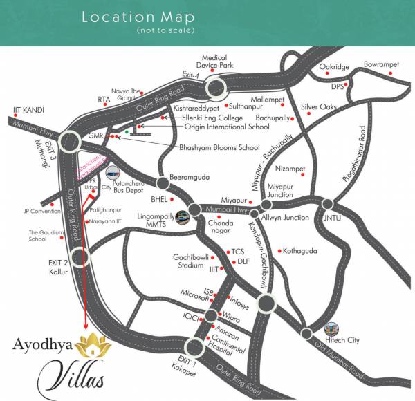  ayodhya-villas Location Plan