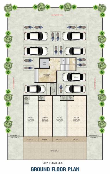  mahadev Rudra Mahadev Cluster Plan for ground Floor